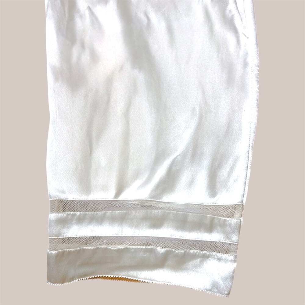 Vera Wang Crop Satin Sleep/Lounge Pants with Mesh Inset - Small - Picture 6 of 8